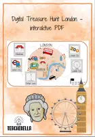 Vorschau - Interaktives Material - Digital Treasure Hunt London - interaktive PDF - Deckblatt