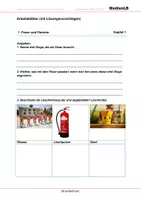 Vorschau - Arbeitsblätter - Brandschutz - Arbeitsblätter mit Lösungen - Deckblatt