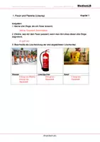Vorschau - Arbeitsblätter - Brandschutz - Arbeitsblätter mit Lösungen - Seite 1