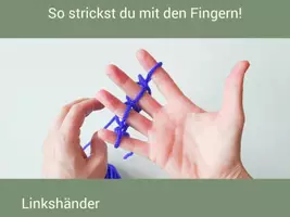 Vorschau - Bildkarten - So strickst du mit den Fingern! - Deckblatt