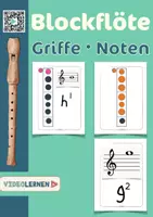 Vorschau - Poster - Blockflöte Poster deutsche Griffweise und Notenkarten 🎶 - Deckblatt