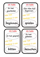 Vorschau - Spiele - Perfekt , Partizip II, ich habe......wer hat....? - Deckblatt