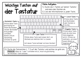 Vorschau - Arbeitsblätter - Steckbrief am Computer und Einführung Tastatur - Seite 2