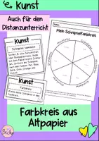 Vorschau - Arbeitsblätter - Farbkreis für den Distanzunterricht - Deckblatt