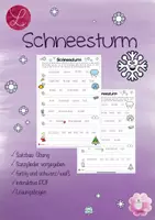 Vorschau - Arbeitsblätter - Schneesturmsätze: Eine Übung zum Satzbau - Deckblatt