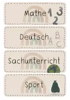 Vorschau - Bildkarten - Tagestransparenz - Regenbogen Boho beige - Seite 1