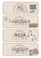 Vorschau - Bildkarten - Tagestransparenz - Regenbogen Boho beige - Seite 3