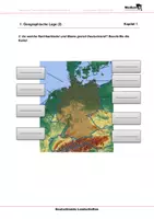 Vorschau - Arbeitsblätter - Deutschlands Landschaften - Arbeitsblätter mit Lösungen - Seite 1
