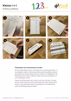 Vorschau - Fördermaterial/Inklusion - Mathematik Hilfsmittel – DAS KLEINE 1x1 - Seite 1