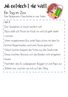 Vorschau - Arbeitsblätter - Ein Tag im Zoo - Eine Stolpersatz-Geschichte in vier Teilen - Seite 2