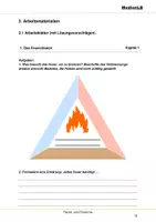 Vorschau - Arbeitsblätter - Feuer und Flamme - Arbeitsblätter mit Lösungen - Deckblatt