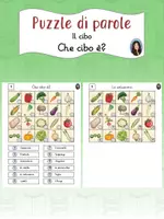Vorschau - Arbeitsblätter - Puzzle di parole - Il cibo - Che cibo è? - Deckblatt