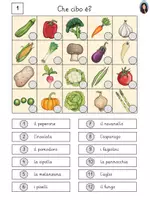 Vorschau - Arbeitsblätter - Puzzle di parole - Il cibo - Che cibo è? - Seite 2