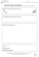 Vorschau - Arbeitsblätter - AB Musik des Monats (Auch in ukrainischer Sprache) - Deckblatt