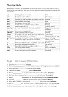 Vorschau - Unterrichtsreihen - B2 Grammatik: Modalpartikeln (Liste + kleine Übungen) - Deckblatt