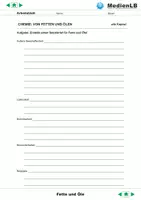 Vorschau - Arbeitsblätter - Fette und Öle - Arbeitsblätter mit Lösungen - Seite 1