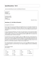 Vorschau - Arbeitsblätter - telc B2 Sprachbausteine Teil 2 (Reiseleiter) + Lösung - Deckblatt