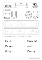 Vorschau - Arbeitsblätter - Arbeitsblätter Zwielaute Au Ei Eu - Seite 3