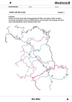 Vorschau - Arbeitsblätter - Die Elbe - Arbeitsblätter mit Lösungen - Deckblatt