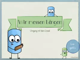 Vorschau - Merkblätter - Umgang mit dem Lineal - Längen & Messen - Interaktive PDF - Seite 3