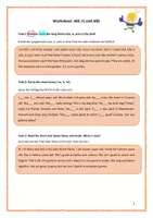 Vorschau - Arbeitsblätter - Worksheet / Arbeitsblatt Formen von to be und Verneinung - Deckblatt