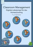 Vorschau - Bildkarten - Digitale Stempel Lobstempel Homeschooling Feedback - Deckblatt