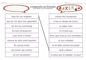 Vorschau - Arbeitsblätter - Schimpfen auf Französisch - Seite 3