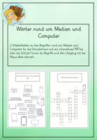 Vorschau - Arbeitsblätter - Medien - Begriffe üben mit AB und interaktivem PDF - Deckblatt