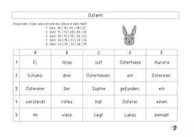 Vorschau - Arbeitsblätter - Knack den Code: Ostern - Seite 2