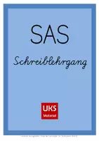 Vorschau - Unterrichtsreihen - Mit dem SAS-Schreiblehrgang schnell und gründlich Schulausgangsschrift erlernen - LEHRERAUSGABE - Deckblatt