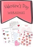 Vorschau - Arbeitsblätter - Valentines day BIG bundle with history / Valentinstag mit Geschichte, crosswords and word search - Deckblatt