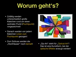 Vorschau - Stundenentwürfe - KUNST Schritt für Schritt: Op-Art City + Zeichenvideo (Buntstift-/Filzstiftzeichnung)) - Seite 2