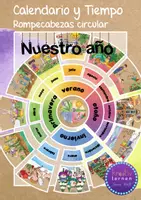 Vorschau - Stationenlernen - Spanisch: Der Jahreskreis - Legepuzzle - Deckblatt
