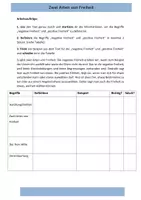 Vorschau - Arbeitsblätter - Gruppenpuzzle Begriffe Freiheit - Seite 1