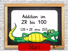 Vorschau - Spiele - Interaktives Spiel Addition im ZR 100 ZE+ZE ohne ZÜ - Mathematik Klasse 2 - Homeschooling - Deckblatt