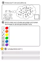 Vorschau - Arbeitsblätter - Video Buchstabeneinführung zum F f inkl. Buchstabenlernheft #homeschooling - Seite 3