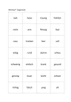 Vorschau - Stationenlernen - Adjektiv-Memory® : Gegenteile - Deckblatt