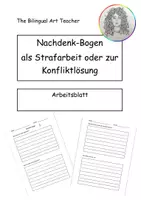 Vorschau - Arbeitsblätter - Nachdenk-Bogen - Deckblatt