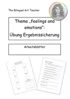 Vorschau - Arbeitsblätter - Arbeitsblätter Englisch feelings and emotions Grundschule - Deckblatt