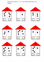 Vorschau - Arbeitsblätter - Rechenhäuser 1 - 10 Arbeitsblätter - Seite 1