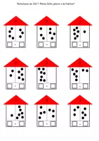 Vorschau - Arbeitsblätter - Arbeitsblätter Rechenhäuser Zahlen 6 -10 - Deckblatt
