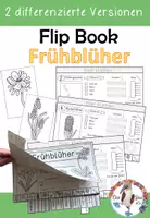 Vorschau - Arbeitsblätter - Flip Book Frühblüher - zweifach differenzierte Bastelvorlage - Deckblatt