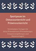 Vorschau - Spiele - Sportübungen für den Distanz- und Präsenzunterricht - Deckblatt