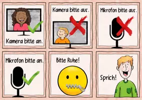 Vorschau - Bildkarten - Karten für den Videounterricht / Videocalls im Fernunterricht - Seite 3