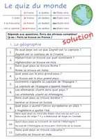Vorschau - Arbeitsblätter - AB Le quiz du monde - Seite 3