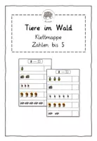 Vorschau - Arbeitsblätter - Klettmappe: Tiere im Wald - Zählen im ZR5 - Deckblatt
