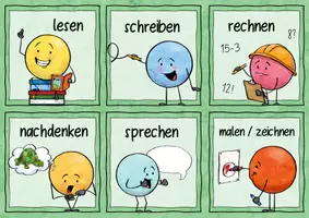 Vorschau - Bildkarten - Arbeitsanweisungen für den Videounterricht / Videocalls - Seite 2