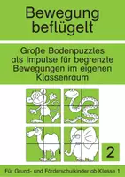 Vorschau - Mal- und Bastelvorlagen - Bewegung beflügelt: Große Bodenpuzzles 2 - Deckblatt
