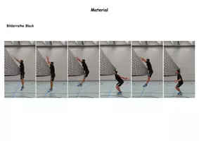 Vorschau - Arbeitsblätter - Arbeitsblatt - Volleyball - Bewegungsanalyse Block - Seite 1