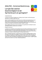 Vorschau - Arbeitsblätter - Lernjob zu Extrempunkten: Analyse Spritverbrauch - Seite 1